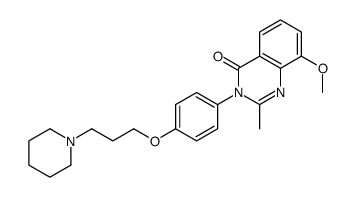 4(3H)-Quinazolinone,8-methoxy-2-methyl-3-[4-[3-(1-piperidinyl)propoxy]phenyl]-结构式