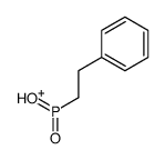 hydroxy-oxo-(2-phenylethyl)phosphanium结构式