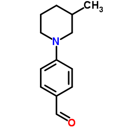 4-(3-METHYL-PIPERIDIN-1-YL)-BENZALDEHYDE structure