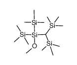 bis(trimethylsilyl)-methyl-di-(trimethylsilyl)-methoxysilane Structure