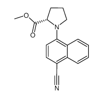 (S)-1-(4-cyanonaphthalen-1-yl)pyrrolidine-2-carboxylic acid methyl ester Structure