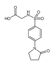 (([4-(2-oxopyrrolidin-1-yl)phenyl]sulfonyl)amino)acetic acid结构式