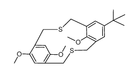 15-(tert-butyl)-12,52,55-trimethoxy-3,7-dithia-1(1,3),5(1,4)-dibenzenacyclooctaphane Structure