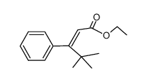 ethyl (E)-4,4-dimethyl-3-phenyl-2-pentenoate结构式