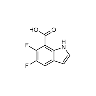 5,6-Difluoro-1H-indole-7-carboxylic acid structure