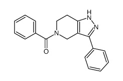 phenyl-(3-phenyl-1,4,6,7-tetrahydropyrazolo[4,3-c]pyridin-5-yl)methanone结构式