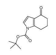 tert-butyl 4-oxo-4,5,6,7-tetrahydro-1H-indole-1-carboxylate structure