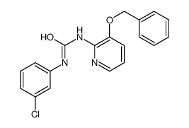 1-(3-chlorophenyl)-3-(3-phenylmethoxypyridin-2-yl)urea结构式