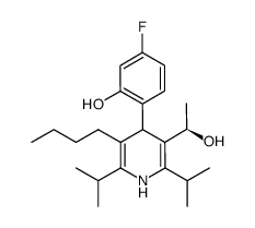 3-Pyridinemethanol, 5-butyl-4-(4-fluoro-2-hydroxyphenyl)-a-methyl-2,6-bis(1-methylethyl)-, (aR)- Structure