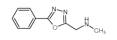 Methyl-(5-phenyl-[1,3,4]oxadiazol-2-ylmethyl)-amine structure