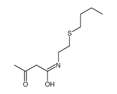 N-(2-butylsulfanylethyl)-3-oxobutanamide Structure