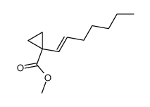 ((Z)-1-Hept-1-enyl)-cyclopropanecarboxylic acid methyl ester结构式