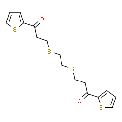 3-[(2-([3-OXO-3-(2-THIENYL)PROPYL]SULFANYL)ETHYL)SULFANYL]-1-(2-THIENYL)-1-PROPANONE结构式