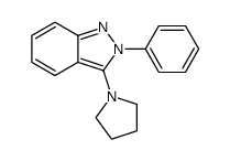 2-phenyl-3-pyrrolidin-1-ylindazole结构式