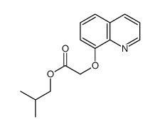 2-methylpropyl 2-quinolin-8-yloxyacetate Structure