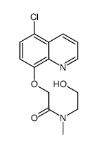 2-(5-chloroquinolin-8-yl)oxy-N-(2-hydroxyethyl)-N-methylacetamide Structure
