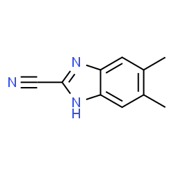 1H-Benzimidazole-2-carbonitrile,5,6-dimethyl-(9CI) structure