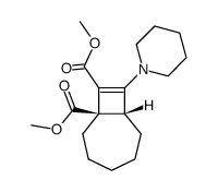 dimethyl 8-(1-piperidinyl)bicyclo<5.2.0>non-8-ene-1,9-dicarboxylate Structure