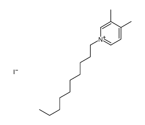 1-decyl-3,4-dimethylpyridin-1-ium,iodide Structure