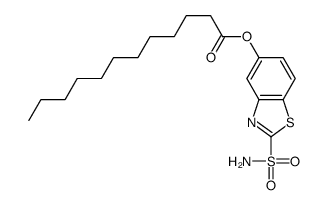 (2-sulfamoyl-1,3-benzothiazol-5-yl) dodecanoate Structure