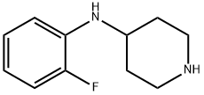 N-(2-氟苯基)哌啶-4-胺结构式