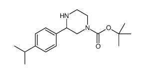 tert-butyl 3-(4-propan-2-ylphenyl)piperazine-1-carboxylate Structure