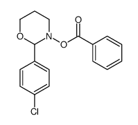 [2-(4-chlorophenyl)-1,3-oxazinan-3-yl] benzoate Structure