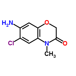 7-Amino-6-chloro-4-methyl-2H-1,4-benzoxazin-3(4H)-one Structure