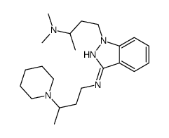 1-[3-(dimethylamino)butyl]-N-(3-piperidin-1-ylbutyl)indazol-3-amine Structure