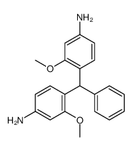 4-[(4-amino-2-methoxyphenyl)-phenylmethyl]-3-methoxyaniline结构式
