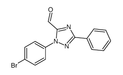 2-(4-bromophenyl)-5-phenyl-1,2,4-triazole-3-carbaldehyde Structure