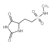 4-Imidazolidineethanesulfonamide,N-methyl-2,5-dioxo- Structure
