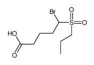 5-bromo-5-propylsulfonylpentanoic acid Structure