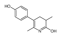 5-(4-hydroxyphenyl)-3,6-dimethyl-3,4-dihydro-1H-pyridin-2-one结构式