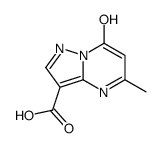 7-hydroxy-5-methylpyrazolo[1,5-a]pyrimidine-3-carboxylic acid(SALTDATA: FREE)结构式