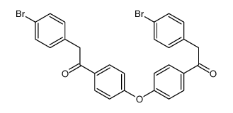 2-(4-bromophenyl)-1-[4-[4-[2-(4-bromophenyl)acetyl]phenoxy]phenyl]ethanone结构式
