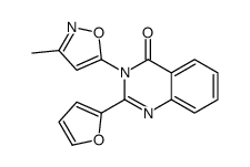 2-(furan-2-yl)-3-(3-methyl-1,2-oxazol-5-yl)quinazolin-4-one Structure