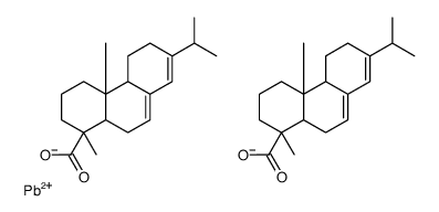 (1S,4aR,4bR)-1,4a-dimethyl-7-propan-2-yl-2,3,4,4b,5,6,10,10a-octahydrophenanthrene-1-carboxylate,lead(2+)结构式