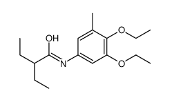 N-(3,4-diethoxy-5-methylphenyl)-2-ethylbutanamide结构式