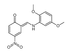6-[(2,5-dimethoxyanilino)methylidene]-4-nitrocyclohexa-2,4-dien-1-one Structure