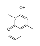 3,6-dimethyl-5-prop-2-enyl-1H-pyrimidine-2,4-dione Structure