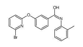 3-(6-bromopyridin-2-yl)oxy-N-(2-methylphenyl)benzamide结构式
