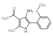 1-[4-amino-5-(2-methoxyphenyl)-2-methyl-1H-pyrrol-3-yl]ethanone structure