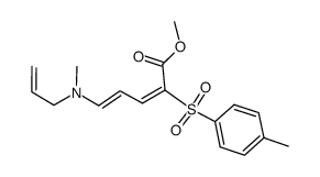 methyl 5-[allyl(methyl)amino]-2-[(4-methylphenyl)sulphonyl]penta-2,4-dienoate Structure