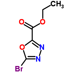 5-溴-1,3,4-噁二唑-2-羧酸乙酯结构式