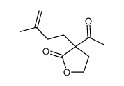 3-acetyl-3-(3-methylbut-3-enyl)oxolan-2-one结构式