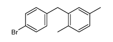 2-[(4-bromophenyl)methyl]-1,4-dimethylbenzene Structure