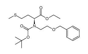 2-[(2-benzyloxy-ethyl)-tert-butoxycarbonyl-amino]-4-methylsulfanyl-butyric acid ethyl ester Structure