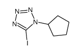 1-cyclopentyl-5-iodotetrazole Structure