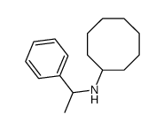 N-(1-phenylethyl)cyclooctanamine Structure